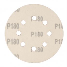 Круг абразивный на ворсовой подложке под "липучку", перфорированный, P 180, 125 мм, 5 шт Сибртех